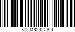 Código de barras (EAN, GTIN, SKU, ISBN): '5030463324998'