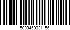 Código de barras (EAN, GTIN, SKU, ISBN): '5030463331156'