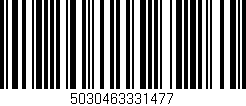 Código de barras (EAN, GTIN, SKU, ISBN): '5030463331477'