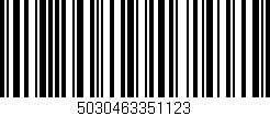 Código de barras (EAN, GTIN, SKU, ISBN): '5030463351123'