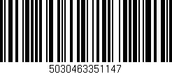 Código de barras (EAN, GTIN, SKU, ISBN): '5030463351147'