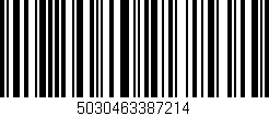 Código de barras (EAN, GTIN, SKU, ISBN): '5030463387214'