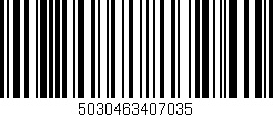 Código de barras (EAN, GTIN, SKU, ISBN): '5030463407035'