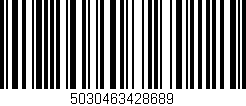 Código de barras (EAN, GTIN, SKU, ISBN): '5030463428689'