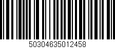 Código de barras (EAN, GTIN, SKU, ISBN): '50304635012458'