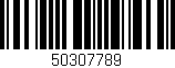 Código de barras (EAN, GTIN, SKU, ISBN): '50307789'