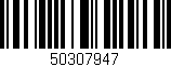 Código de barras (EAN, GTIN, SKU, ISBN): '50307947'