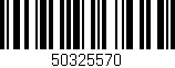 Código de barras (EAN, GTIN, SKU, ISBN): '50325570'
