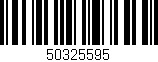 Código de barras (EAN, GTIN, SKU, ISBN): '50325595'