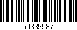 Código de barras (EAN, GTIN, SKU, ISBN): '50339587'