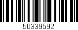 Código de barras (EAN, GTIN, SKU, ISBN): '50339592'