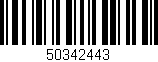 Código de barras (EAN, GTIN, SKU, ISBN): '50342443'