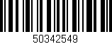 Código de barras (EAN, GTIN, SKU, ISBN): '50342549'