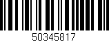 Código de barras (EAN, GTIN, SKU, ISBN): '50345817'