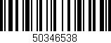 Código de barras (EAN, GTIN, SKU, ISBN): '50346538'