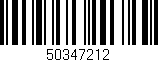 Código de barras (EAN, GTIN, SKU, ISBN): '50347212'