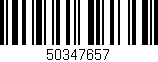 Código de barras (EAN, GTIN, SKU, ISBN): '50347657'