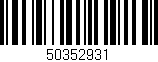 Código de barras (EAN, GTIN, SKU, ISBN): '50352931'