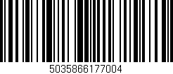 Código de barras (EAN, GTIN, SKU, ISBN): '5035866177004'