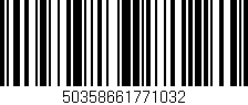 Código de barras (EAN, GTIN, SKU, ISBN): '50358661771032'
