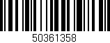 Código de barras (EAN, GTIN, SKU, ISBN): '50361358'