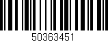 Código de barras (EAN, GTIN, SKU, ISBN): '50363451'