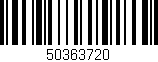 Código de barras (EAN, GTIN, SKU, ISBN): '50363720'