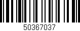 Código de barras (EAN, GTIN, SKU, ISBN): '50367037'