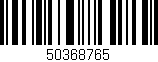 Código de barras (EAN, GTIN, SKU, ISBN): '50368765'