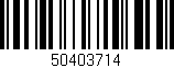 Código de barras (EAN, GTIN, SKU, ISBN): '50403714'