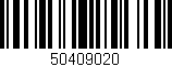 Código de barras (EAN, GTIN, SKU, ISBN): '50409020'