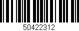 Código de barras (EAN, GTIN, SKU, ISBN): '50422312'
