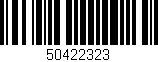 Código de barras (EAN, GTIN, SKU, ISBN): '50422323'