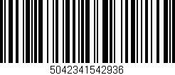 Código de barras (EAN, GTIN, SKU, ISBN): '5042341542936'