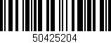 Código de barras (EAN, GTIN, SKU, ISBN): '50425204'