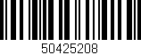 Código de barras (EAN, GTIN, SKU, ISBN): '50425208'