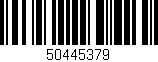 Código de barras (EAN, GTIN, SKU, ISBN): '50445379'