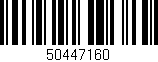 Código de barras (EAN, GTIN, SKU, ISBN): '50447160'