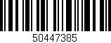 Código de barras (EAN, GTIN, SKU, ISBN): '50447385'