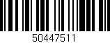 Código de barras (EAN, GTIN, SKU, ISBN): '50447511'