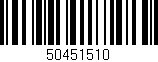 Código de barras (EAN, GTIN, SKU, ISBN): '50451510'