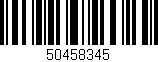 Código de barras (EAN, GTIN, SKU, ISBN): '50458345'