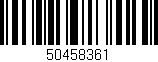 Código de barras (EAN, GTIN, SKU, ISBN): '50458361'