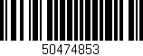 Código de barras (EAN, GTIN, SKU, ISBN): '50474853'