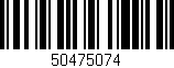 Código de barras (EAN, GTIN, SKU, ISBN): '50475074'