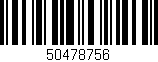 Código de barras (EAN, GTIN, SKU, ISBN): '50478756'