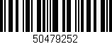 Código de barras (EAN, GTIN, SKU, ISBN): '50479252'