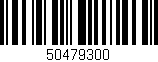 Código de barras (EAN, GTIN, SKU, ISBN): '50479300'