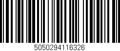 Código de barras (EAN, GTIN, SKU, ISBN): '5050294116326'