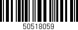 Código de barras (EAN, GTIN, SKU, ISBN): '50518059'